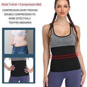 Allenatore in vita Accensione del corpo Shaper Cintura di sudore palestra Calma caldo Tammella Controllo dimagrante Addome Timmer Sauna Modellazione Farp Fajas