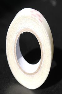 1cm x3m White Double sided tape for hair extensions sticky whole in stock2922012