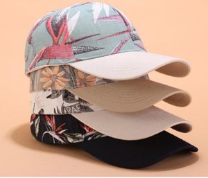 Fashion Floral Baseball Cap for Women Summback Femback Cap Outdoor Sport Trucker Hat Curved Sunhat Bone9899013