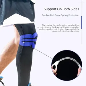 Joelheiras 1pcs com manga de perna longa compressão anti -colisão para ginástica de vôlei que executa esportes de esportes n8y1