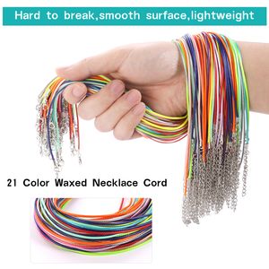 10pcs 1,5 mm PU Lederkabel Halskette mit Versteck verstellbares geflochtenes Seil für Schmuckzubehör DIY Halskette Armband