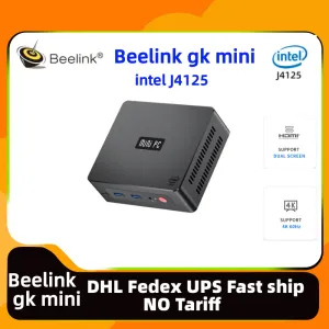 Kette/Miner nur für Brasilien Beelink GK Mini Intel J4125 Mini Büro PC DDR4 RAM 8G SSD 256G Mini PC 4K Dual Office Home Beelink GK Mini PC