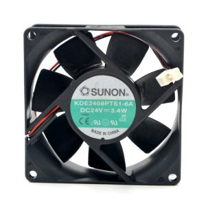 Kylning Sunon 8025 DC 24V 3.4W 80*80*25mm 8cm KDE2408PTB16A KD2408PTB16 2WIRE Inverterkylfläkt