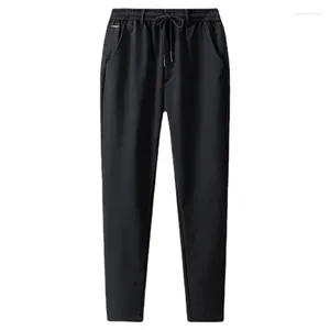 Calça masculina masculina jogador de outono de tamanho grande ascents de moletom de moletom de moda grossa de moda de moletom de moda sólida mais 9xl de tamanho 9xl