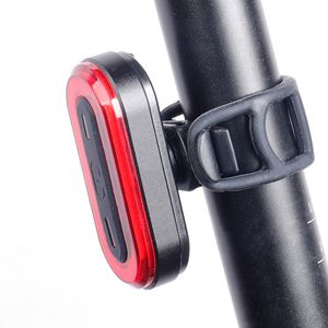 Deemount Cycle Tail Light Bike Rear Lamp USB Charge Warning Safety Lantern Oval-shaped 30 LED chips COB Up to 18hrs Runtime