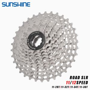 SUNSHINE 11/12s Bicycle Freewheel Ultralight 11 12 Speed Road Bike 11-28/32T/34T/36T CNC Cassette Bike Flywheel For SHIMANO SRAM