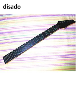 Disado 24 Frets Inlay Green Tree of Lifes Maple Electric Guitar Neck Rosewood Fretboard Black Headstock Guitar Parts Accessories2184855