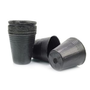 50/100pcs Plastik bitki kreşi Flowerpot fideleri ekici kapları saksı tabanlı dip içi boş fidanlık pot bahçe malzemeleri