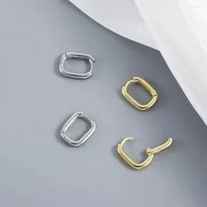 Hoop Earrings Geometry Vintage Circle Silver Plated Party Accessories Women Men Huggie Fashion Jewelry Gift Ear Clips