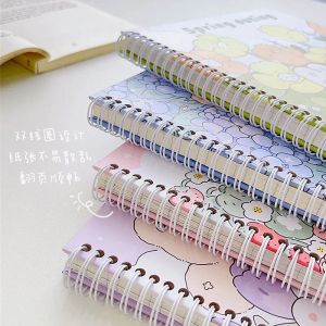 Notizbücher Spiral Coil Book Grid Notebook Planer 160 Seiten Dicke Tagebuch Notizblock für Studenten Handkonto Kawaii Stationery School Supplies