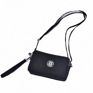line zipper change purse mobile phe purse menger purse female mobile phe bag travel three-layer zipper A01l#