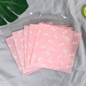 LBSISI Life 100pcs 14x14+3cm Big Cookie Cady Plastic Bags Self Adhesive Packaging Baking Packing Gift Soap Poly Bag