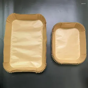 Bakningsverktyg Luft Fryer foder pappersark rektangelmatlagning för ugn ninnja foodi 150 st non stick matta