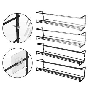 2 PCs Metal Racks pendurados racks de especiar