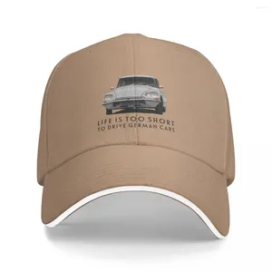 Caps de bola A vida é muito curta para dirigir carros alemães - D S Bucket Hat Baseball Cap anime Custom Ladies Men's Men's