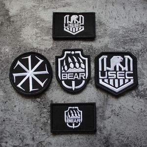 Fly från Tarkov kring USEC -team reflekterande märke broderi magisk klistermärke märke armband snidande moral patch