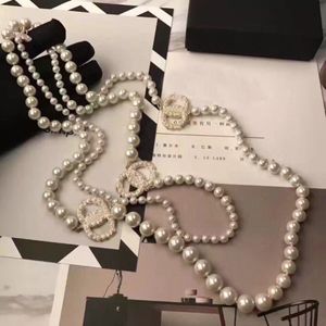 Necklace short pearl chain orbital necklaces clavicle chains pearlwith women's jewelry gift 02241S