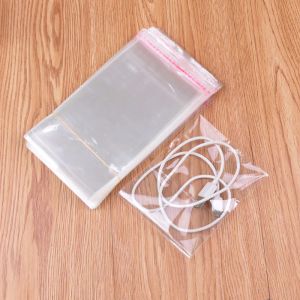 200pcs Small Transparent Plastic Opp Bag Resealable Cellophane Poly Bags Nice Gift Bag Self Adhesive Seal Candy Packaging Bags