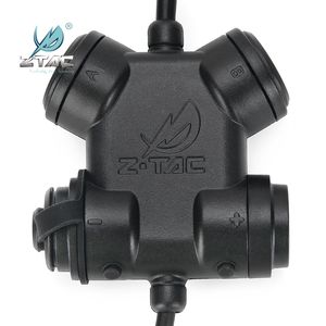 Z-tac Tactical Dual 2 Pin PTT Walkie-Talkies Baofeng UV82 Airsoft Accessories Hörlurar Militärheadset för jaktskytte