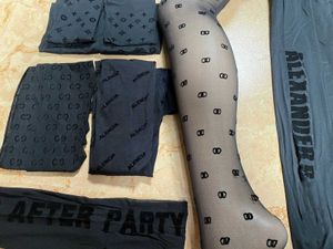 Paris akın mektup çorap baskılı seksi kadın siyah ipek küçük kokulu mlln