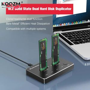 RECK NVME+NGFF SSD Caso M2 SSD Caso esterno SSD M2 NVME/NGFF Caso SSD Tipo di involucro SSD SSD Stazione di docking USB C Funzione clone