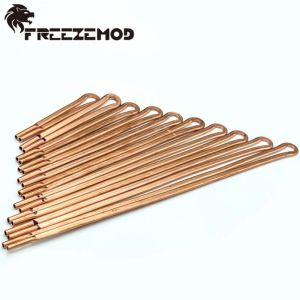 Cooling Freezemod 10/20/25/30CM Flat Copper Pipe OD4.5MM Loop T2 Pure Copper Tube Heatsink For Laptop Water Cooling Refit Notebook