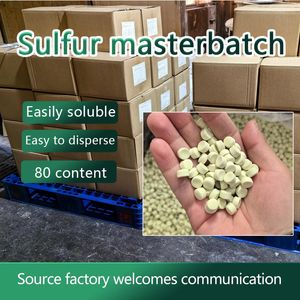 Sulfur masterbatch S-80 sulfur masterbatch for rubber tires Pre-dispersed sulfur granules for rubber products conveyor belts hoses and shoes