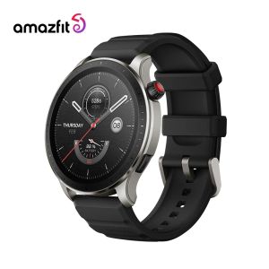 Смотреть новые Amabfit Gtr 4 SmartWatch DualBand позиционирование Bluetooth Телефонные звонки Smart Watch Music Storage для Android iOS