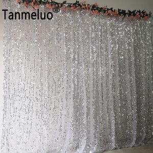 2x2m scintilla scintillati con sequenza d'argento con sequenza d'argento con sequestro glitter booth sfondo per le parti del pannello del pannello per feste