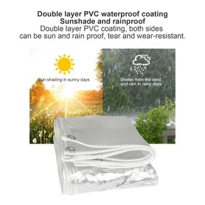 Transparent Tarpaulin Rainproof Cloth Outdoor Garden Plant Shed Boat Car Truck Shade Cloth Waterproof Shade Sails Cover