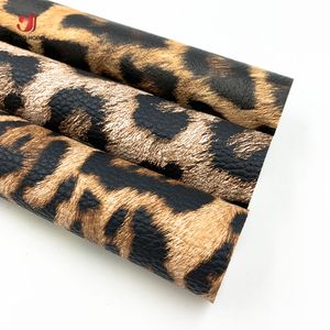 A4 20*30CM Leopard Print PU Faux Leather DIY Sewing Fabric Brooch Hair Bow Handmade Earring Making Doll Craft DIY Material Sheet