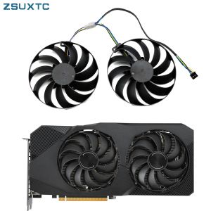 パッド95mm T129215SUグラフィックカードクーラーファンASUS RADEON RX 5600 XT DUAL EVO RX 5700 EVO OC EDITION 8GBビデオカード