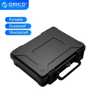 Cases ORICO 3.5 inch Hard Disk Hard Drive Case Box Safety Lock Snap Design with Waterproof Shockproof Dustproof Storage Box