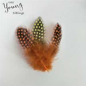 Hot sale 50pcs / lot pearl feathers 6-12cm 2.3-4.7 inch colored Chicken Feather for 500pcs Christmas tree decorating Accessories