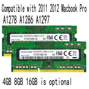 Rams 2011 2012 Apple MacBook Pro A1278 A1286 A1297 Memoria RAM 8GB 4GB 16GB DDR3 1600