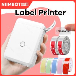 Printers Niimbot D110 Label Maker Machine Mini Pocket Thermal Label Printer All in One DIY Date Sticker Various Colorful Paper Cable Roll