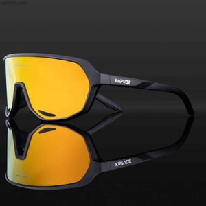 Utomhus Eyewear Kapvoe-Photochromic Cycling Solglasögon för man som kör cykelcykelglasögon Kvinnor Road Mountain Bike Outdoor Sport Goggles Y240410