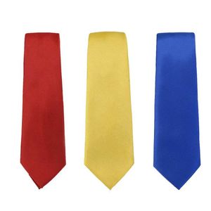 Boyun bağları Klasik kravat 7.5cm iş yaka düz renk eşleşen gelinlik seti erkek kravat moda düz renk şerit gravat aksesuarlarıc240410