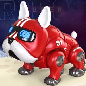 Electric/RC Animals Violent Dog Robot Dog Sensor Electric Toy Dog Childrens Intelligent Virtual PetL2404