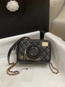 Nowa torba na kamerę designerską torbę lustro Importowana skórzana damska torba na jedno ramię w torbie crossbody portfel z pełnym zestawem opakowań