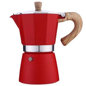 Aluminium Moka Pot för 3/6 koppar Portable Italian Espresso Coffee Maker Machine Coffee Pot Camping