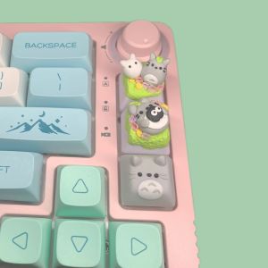 アクセサリー1PCアニメ漫画かわいいトトロトロキーキャップガールかわいいメカニカルキーボードチェリーMXスイッチパーソナリティハンドメイドキーキャップ専用