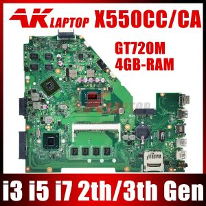 マザーボードx550cc x550caマザーボード4GB RAM 1007U I3 I5 I7 CPU GT720M GPU for ASUS Y581C X552C X550C X550CCL A550C K550C LAOTOPメインボード