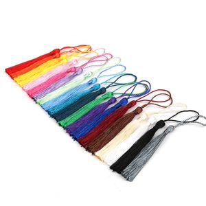 32pcs/pacote de poliéster 13 cm de seda borra Fringe Mix 21 cores Pick Tassels pendurando cortinas para vestir decoração em casa