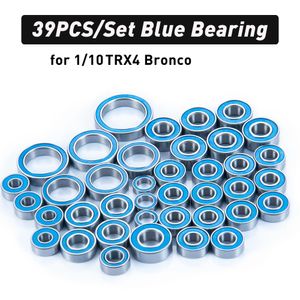 Heyrun 39pcs Trx4 Подшипник для подшипников для 1/10 RC Crawler Car Trx-4 Bronco Blue Ball Barging.