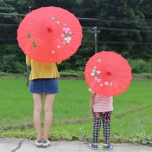 Çin baskılı çiçek kağıt şemsiye geleneksel el yapımı güneşlik parasol klasik retro dans şemsiye partisi dekorasyon