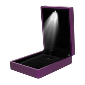 LED Light Anhänger Box Halskette Displan Schrank Schmuck Geschenkkasten Hochzeit Engagement Vorschlag Ringbox Schmuck Aufbewahrung Box Geschenke