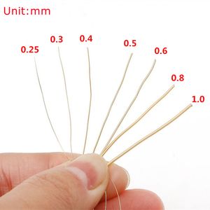 14K Gold-Coated Copper Wire for Bracelet Necklace Colorfast Beading Wire Jewelry Cord String Findings Accessories 0.3-0.8mm