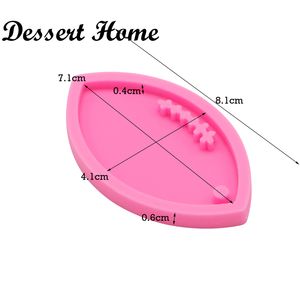 DY0090 DIY epoxy resin molds Rugby baseball basketball shape silicone mold for keychains Jewelry Making Accessories Tools