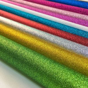 20*30cmキラキラした細かいきらめきPUレザーット縫製生地虹色のスパンコールフェイクレザークラフトボウバッグイヤリングDIY
